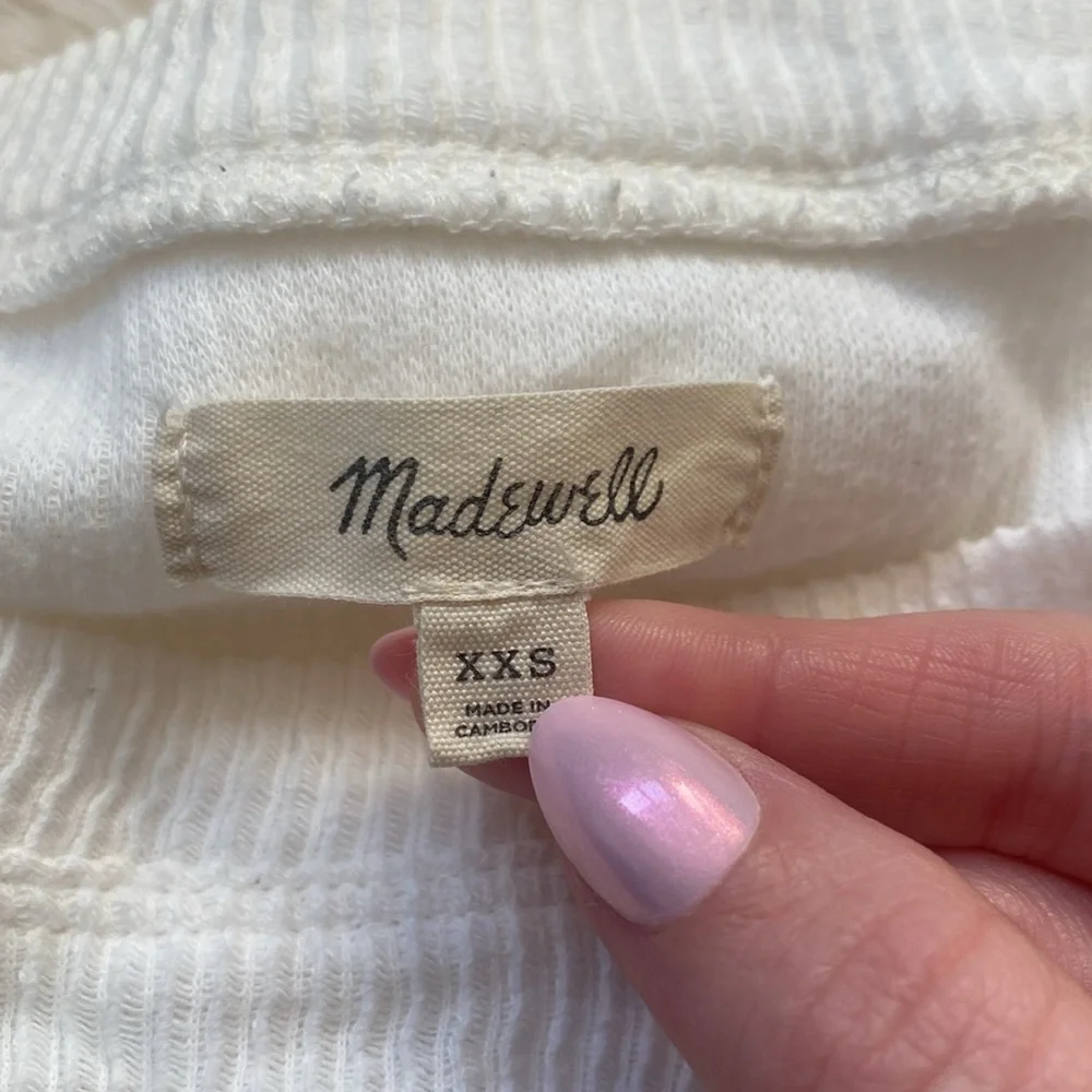Elwood Knot Front Top MADEWELL Sz xxs - Picture 5 of 5